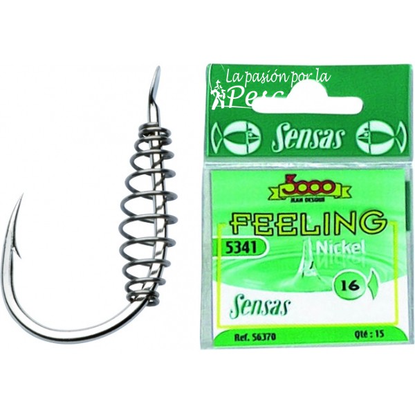 Hameçons Sensas Feeling 6110 Willebroek - N°14, Pêche Au Vaseux Ou Pinkie, Paquet De 15