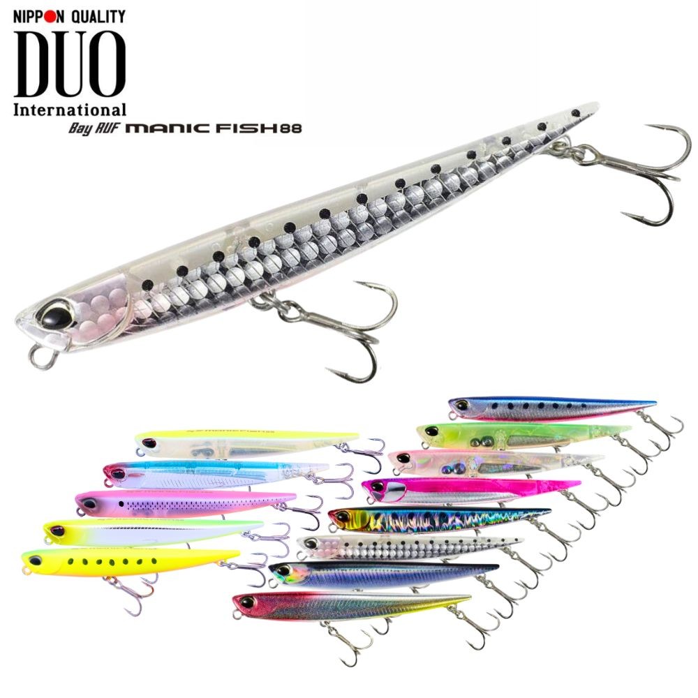 Leurre De Pêche DUO Bay RUF Manic FISH 88 #AO136 – 88mm 11g – Pour Mer