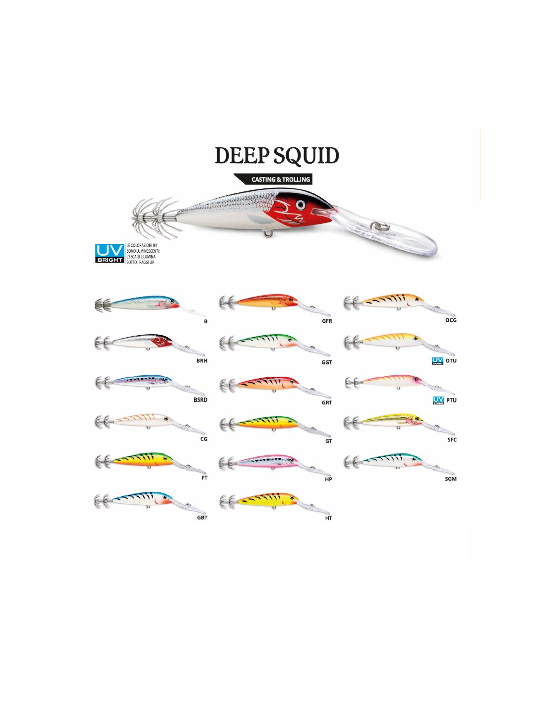 Rapala - Squid, Color 90 Mm (6.0 Gr), Talla 6.0 Gr
