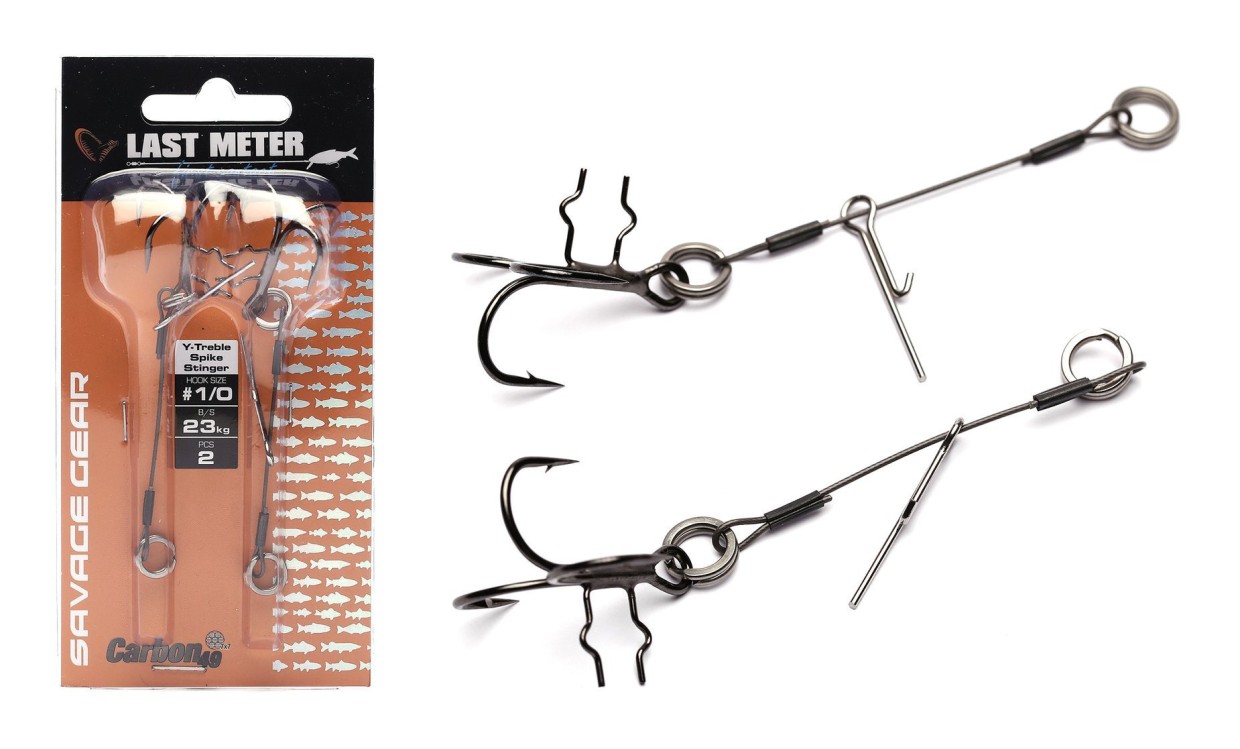 Savage Gear Carbon 49 T-Treble Spike Stingers - Foto 3