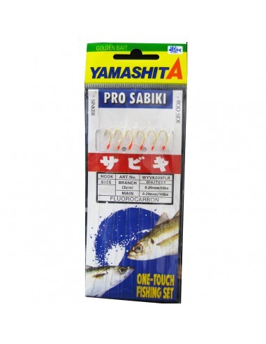Yamashita WFN600 Sabiki Rig - Size 12G Fishing Tackle With Leather