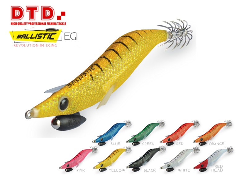 DTD Turlutte Ballistic Red Killer 3.0 14.2g 90 mm Doré Waveinn DTD Turlutte Ballistic Red Killer 3.0 14.2g 90 mm Doré Waveinn