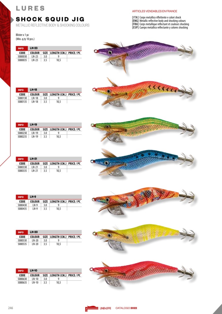 Turlutte Shimano Sephia Clinch Shrimp Series Flash Boost 3.5 19g - Leurre de la pêche