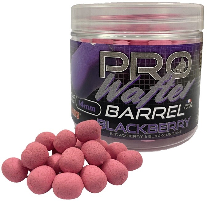 Starbaits Bouillettes Pro Banana Nut Wafter Barrel – 50g, 14mm, Jaune Fluo – Pour Pêche Sportive